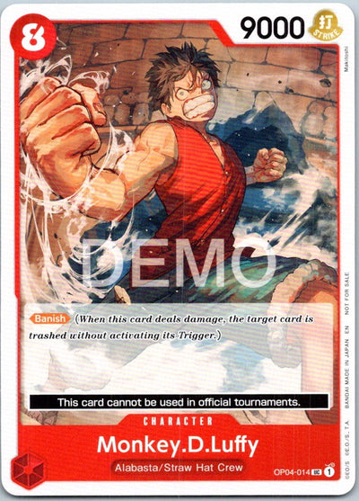 Monkey.D.Luffy (014) OP04-014 Uncommon Kingdoms of Intrigue One Piece Near Mint