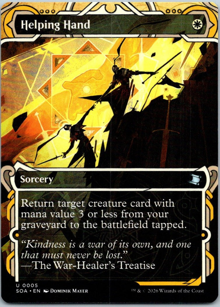Helping Hand 5 Secrets of Strixhaven: Mystical Archive Magic: The Gathering NM