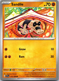 Sandile 115/198 Common Scarlet & Violet Pokemon Near Mint