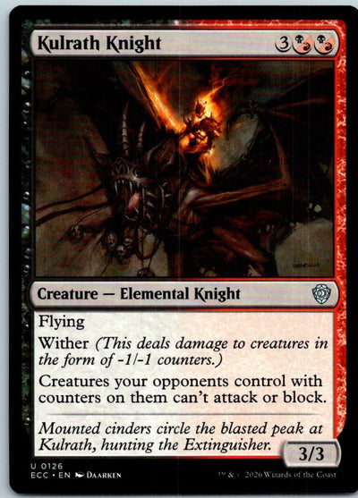 Kulrath Knight 126 Uncommon Commander: Lorwyn Eclipsed Magic: The Gathering NM