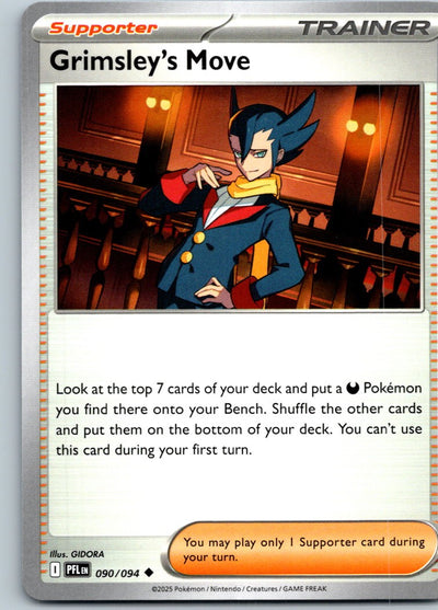 Grimsley's Move 090/094 Uncommon Phantasmal Flames Pokemon Near Mint