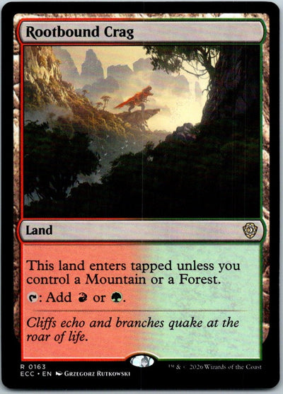 Rootbound Crag 163 Rare Commander: Lorwyn Eclipsed Magic: The Gathering NM
