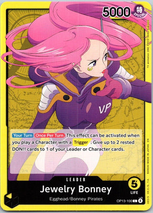 Jewelry Bonney (100) OP13-100 Leader Carrying On His Will One Piece Near Mint