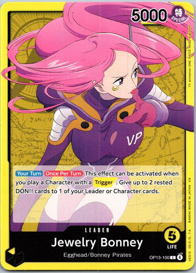 Jewelry Bonney (100) OP13-100 Leader Carrying On His Will One Piece Near Mint