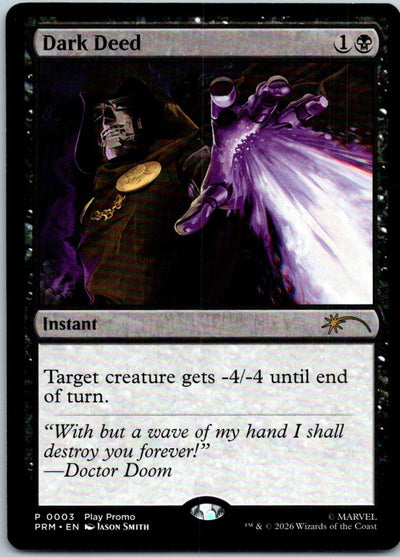 Dark Deed 3 Promo Standard Showdown Promos Magic: The Gathering Near Mint
