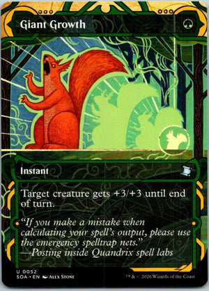 Giant Growth 52 Secrets of Strixhaven: Mystical Archive Magic: The Gathering NM