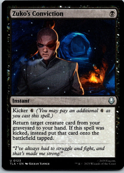 Zuko's Conviction 123 Avatar: The Last Airbender Magic: The Gathering Foil NM