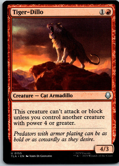 Tiger-Dillo 155 Uncommon Avatar: The Last Airbender Magic: The Gathering NM