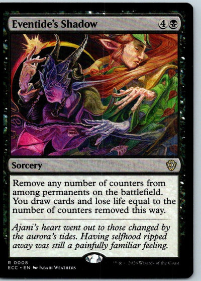 Eventide's Shadow 8 Rare Commander: Lorwyn Eclipsed Magic: The Gathering NM
